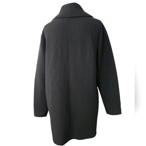 Eileen Fisher Shawl Collar Tencel Cotton Blend Jacket Size Small /P Black - Picture 6 of 15